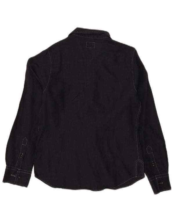 Armani Teen Boys Shirt 9-10 Years Black Linen