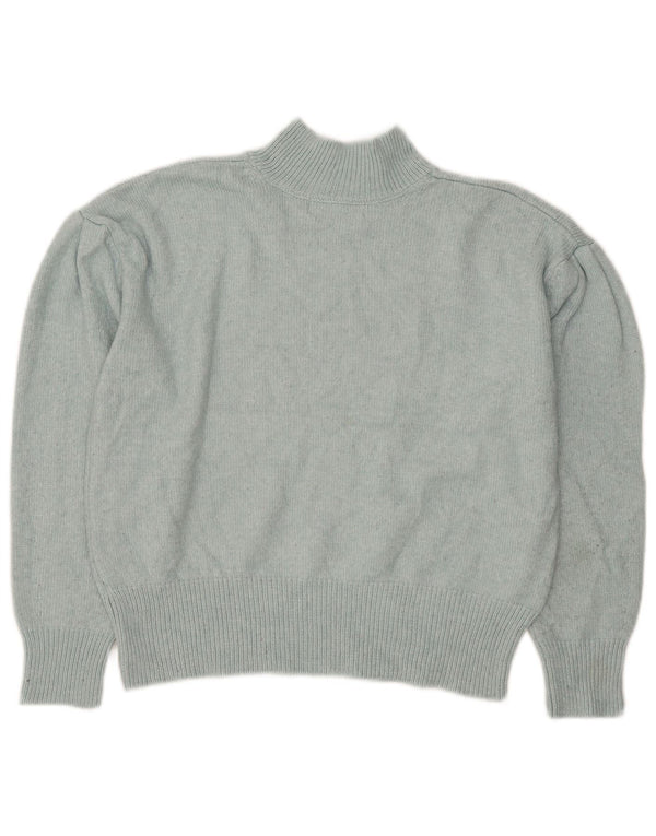 Marks & Spencer Womens Turtle Neck Jumper Sweater UK 14 Medium Turquoise