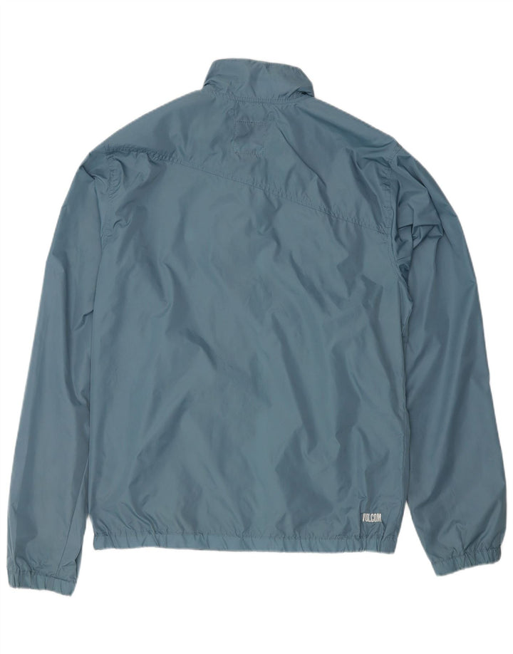Volcom Mens Rain Jacket UK 38 Medium Blue Nylon