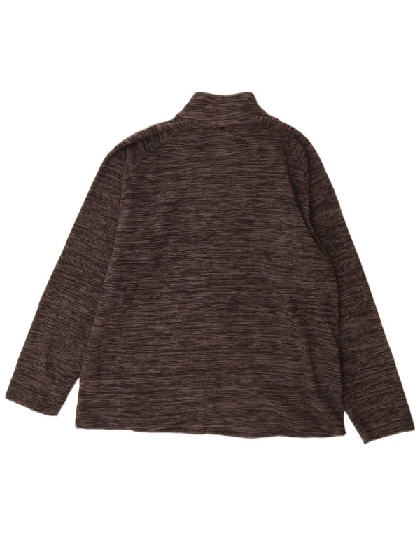 Mountain Warehouse Mens Long Sleeve Fleece Jacket UK 42 XL Grey Flecked