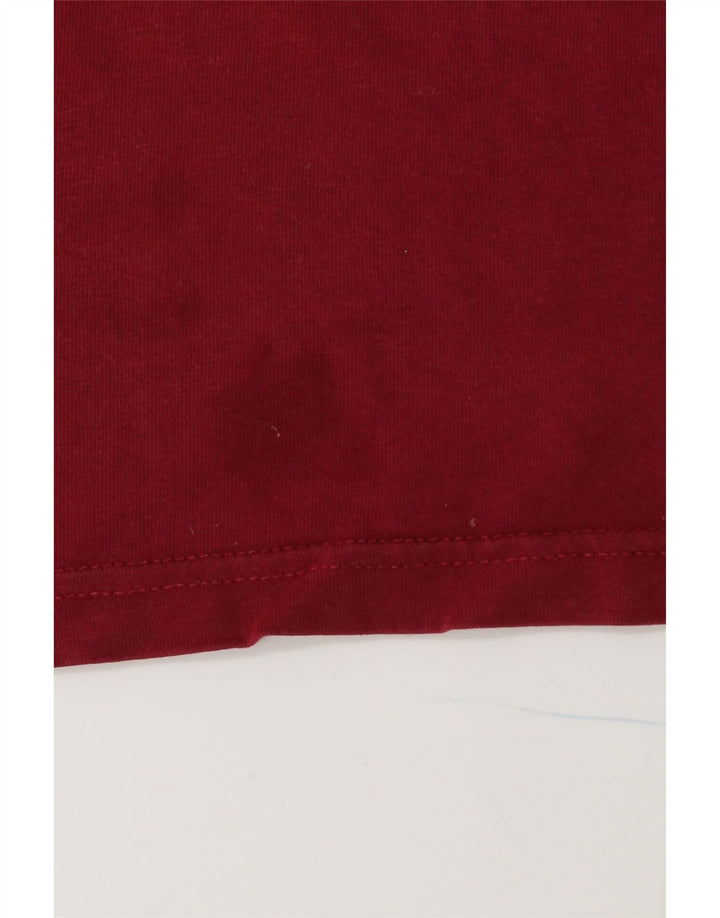 ELLESSE Mens Graphic T-Shirt Top Medium Red Cotton