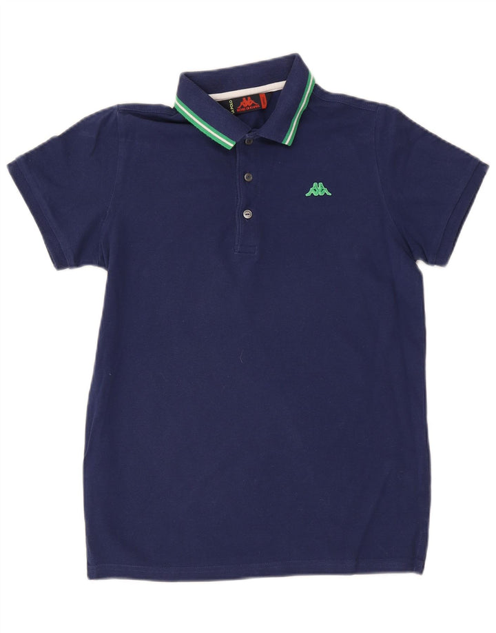 Kappa Mens Polo Shirt Small Navy Blue Cotton