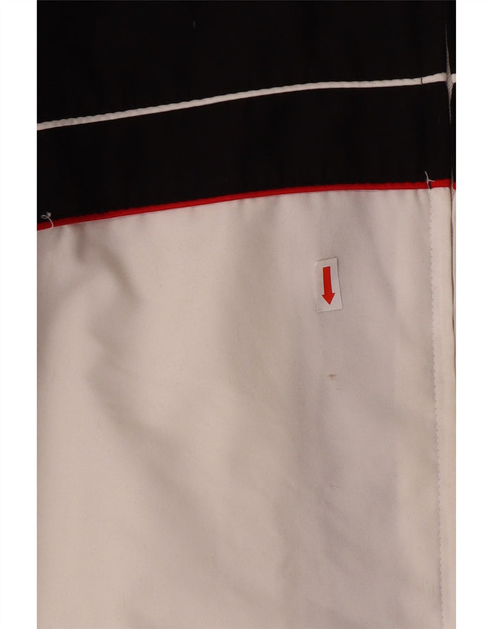 Fila Mens Tracksuit Top Jacket Large Off White Colourblock Polyester