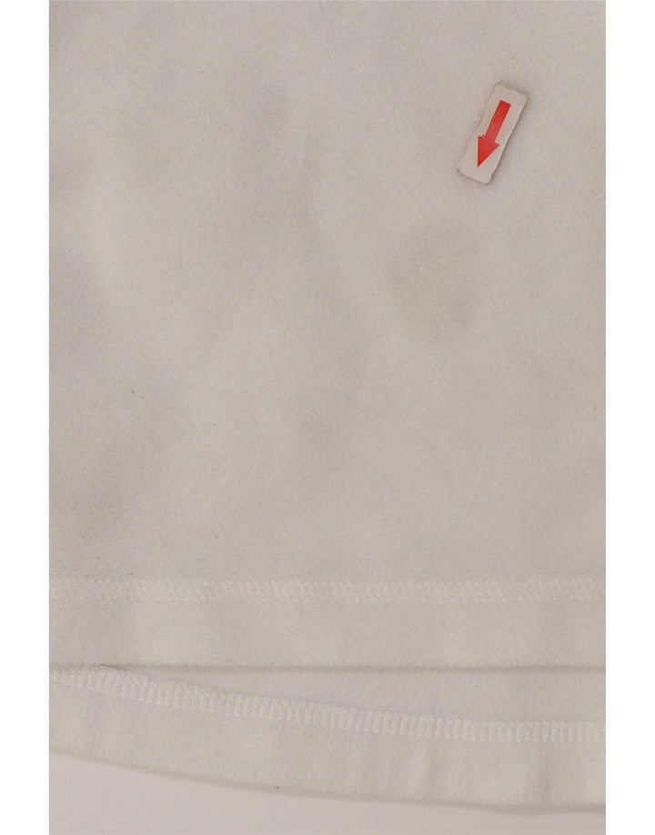 Helly Hansen Mens Zip Neck Fleece Jumper Medium White Colourblock Polyester