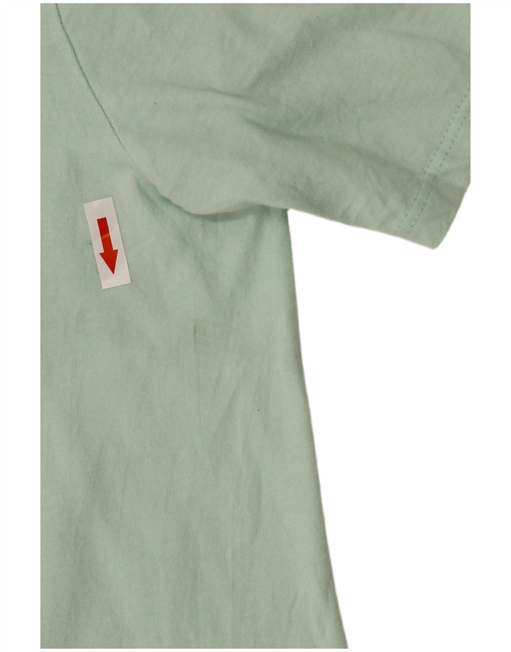 Hurley Mens Graphic T-Shirt Top Large Green Cotton