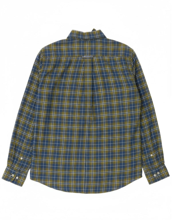 Murphy & Nye Mens Sailmakers Flannel Shirt Large Green Check Cotton