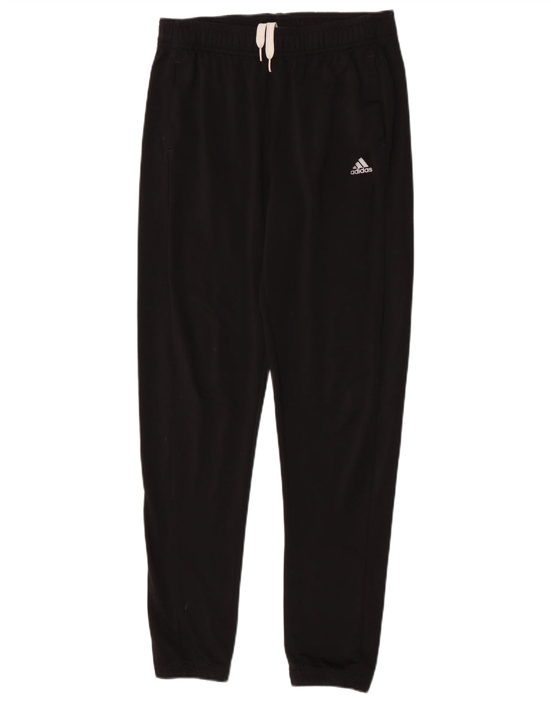 Adidas Boys Tracksuit Trousers Joggers 13-14 Years  Black Polyester