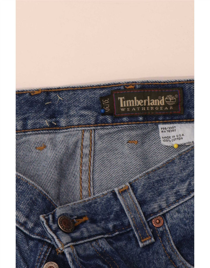 Timberland Mens Straight Jeans W31 L30 Blue Cotton
