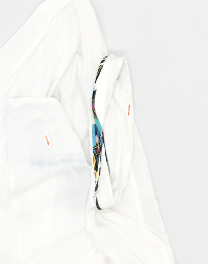 VINTAGE Womens Oversized Shirt Large White Viscose | Vintage | Thrift | Second-Hand | Used Clothing | Messina Hembry 