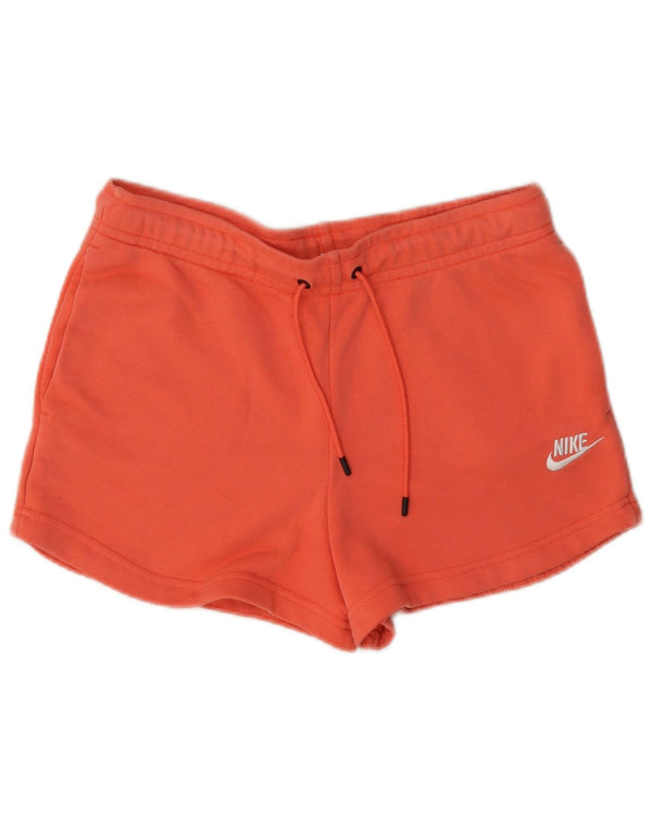 Nike Womens Sport Shorts UK 10 Small Pink Cotton