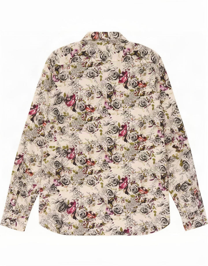 Ted Baker Mens Shirt Size 5 XL White Floral