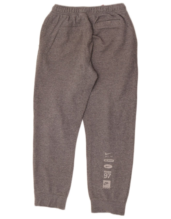 Nike Boys Graphic Tracksuit Trousers Joggers 13-14 Years XL Grey Flecked