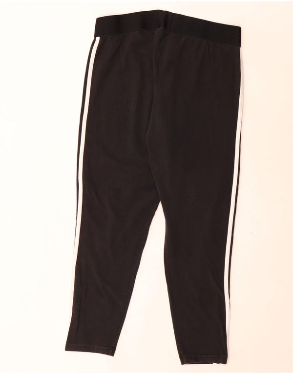 Adidas Womens Leggings UK 20/22 XL Black Cotton