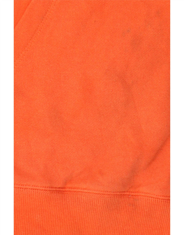 Volcom Boys Graphic Hoodie Jumper 9-10 Years Medium Orange Cotton