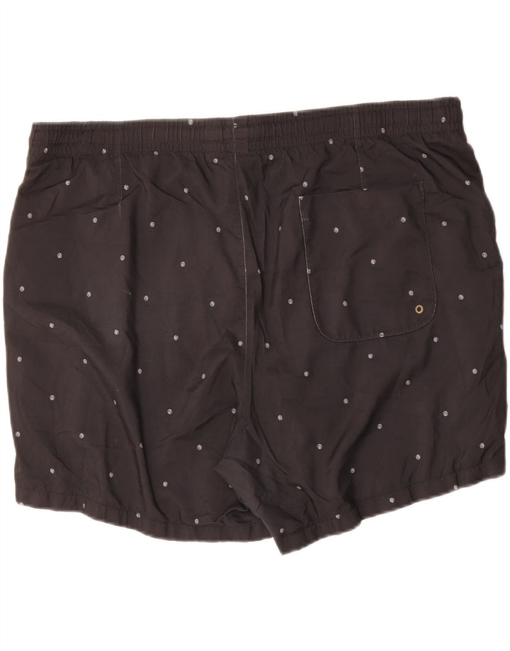 NIKE Mens Swimming Shorts 2XL  Black Spotted Polyester