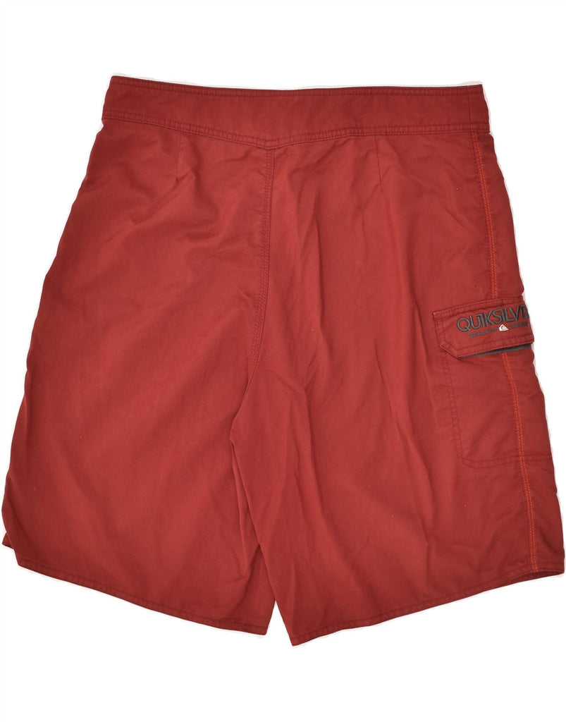 QUIKSILVER Mens Swimming Shorts Large Red | Vintage Quiksilver | Thrift | Second-Hand Quiksilver | Used Clothing | Messina Hembry 