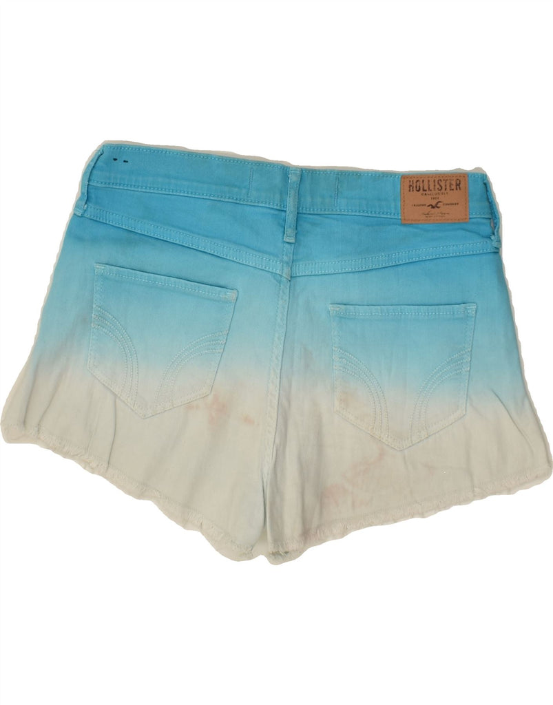 HOLLISTER Womens Denim Shorts W25 XS Blue Tie Dye Cotton | Vintage Hollister | Thrift | Second-Hand Hollister | Used Clothing | Messina Hembry 