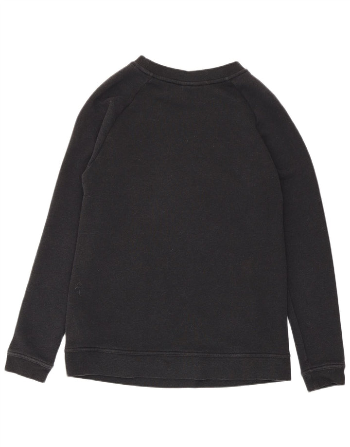 Nike Womens Graphic Sweatshirt Jumper UK 10 Small Black Cotton