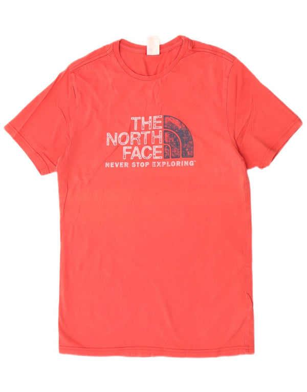 The North Face Mens Graphic T-Shirt Top Small Pink Cotton