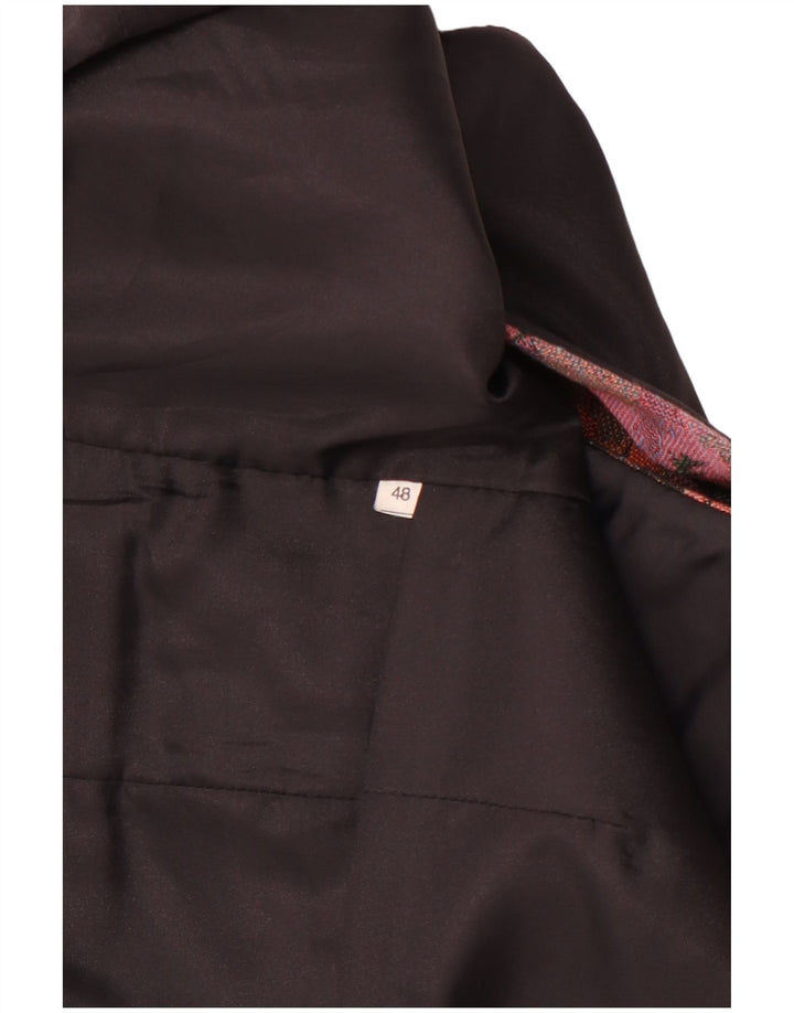 VINTAGE Mens Waistcoat IT 48 Medium Pink Floral