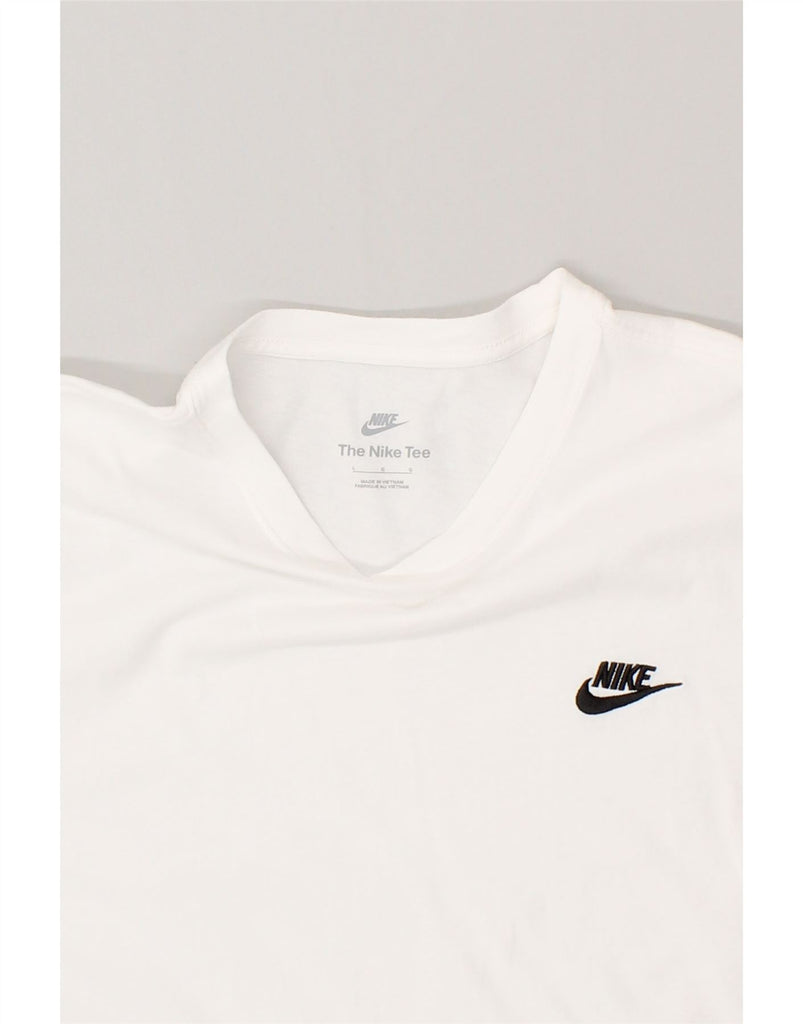 NIKE Mens T-Shirt Top Large White Cotton | Vintage Nike | Thrift | Second-Hand Nike | Used Clothing | Messina Hembry 