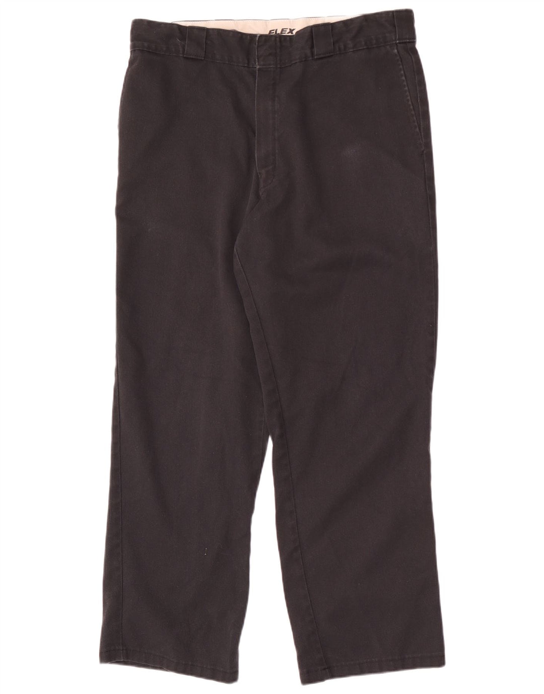 Dickies Mens Straight Chino Trousers W34 L29 Black