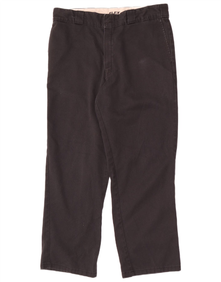 Dickies Mens Straight Chino Trousers W34 L29 Black