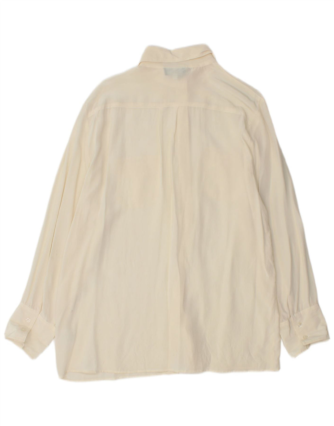 PROJECT Womens Shirt Blouse UK 18 XL Off White Silk