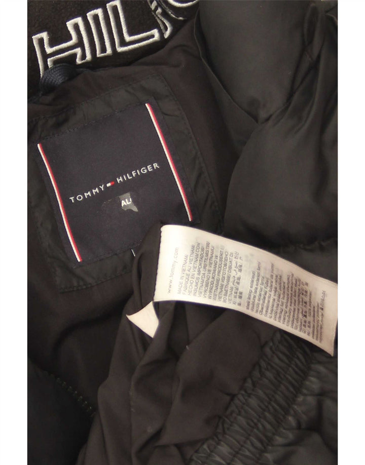 Tommy Hilfiger Boys Padded Jacket 13-14 Years Black Polyester
