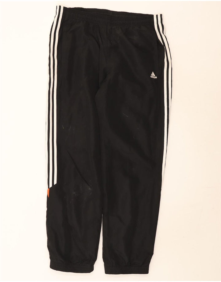 Adidas Mens Tracksuit Trousers Joggers Large Black Colourblock Polyester