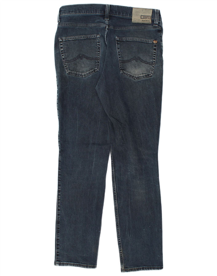 MUSTANG Womens Tramper Medium Rise Slim Fit Tapered Jeans W34 L32 Blue