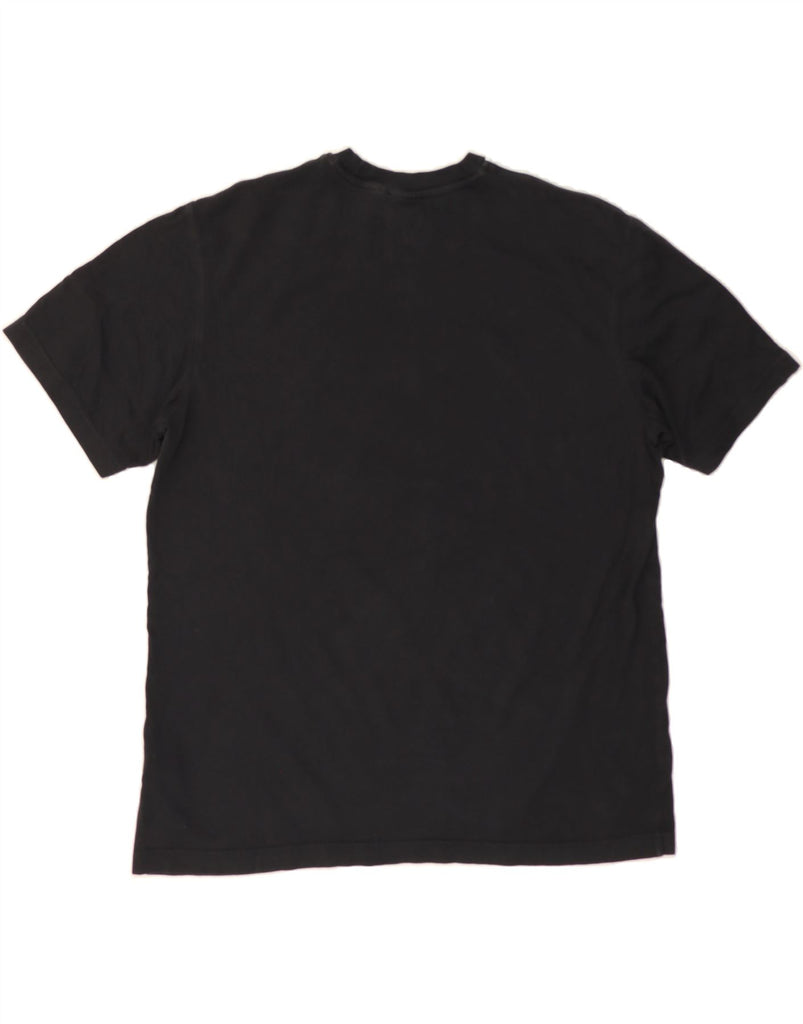 ADIDAS Mens T-Shirt Top Large Black Cotton Vintage Adidas and Second-Hand Adidas from Messina Hembry 