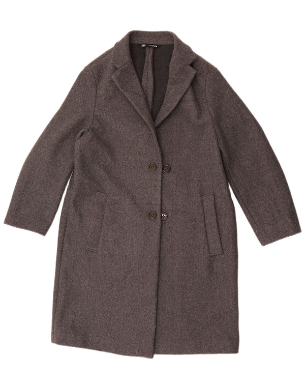 Zara Mens Overcoat UK 42 XL Grey