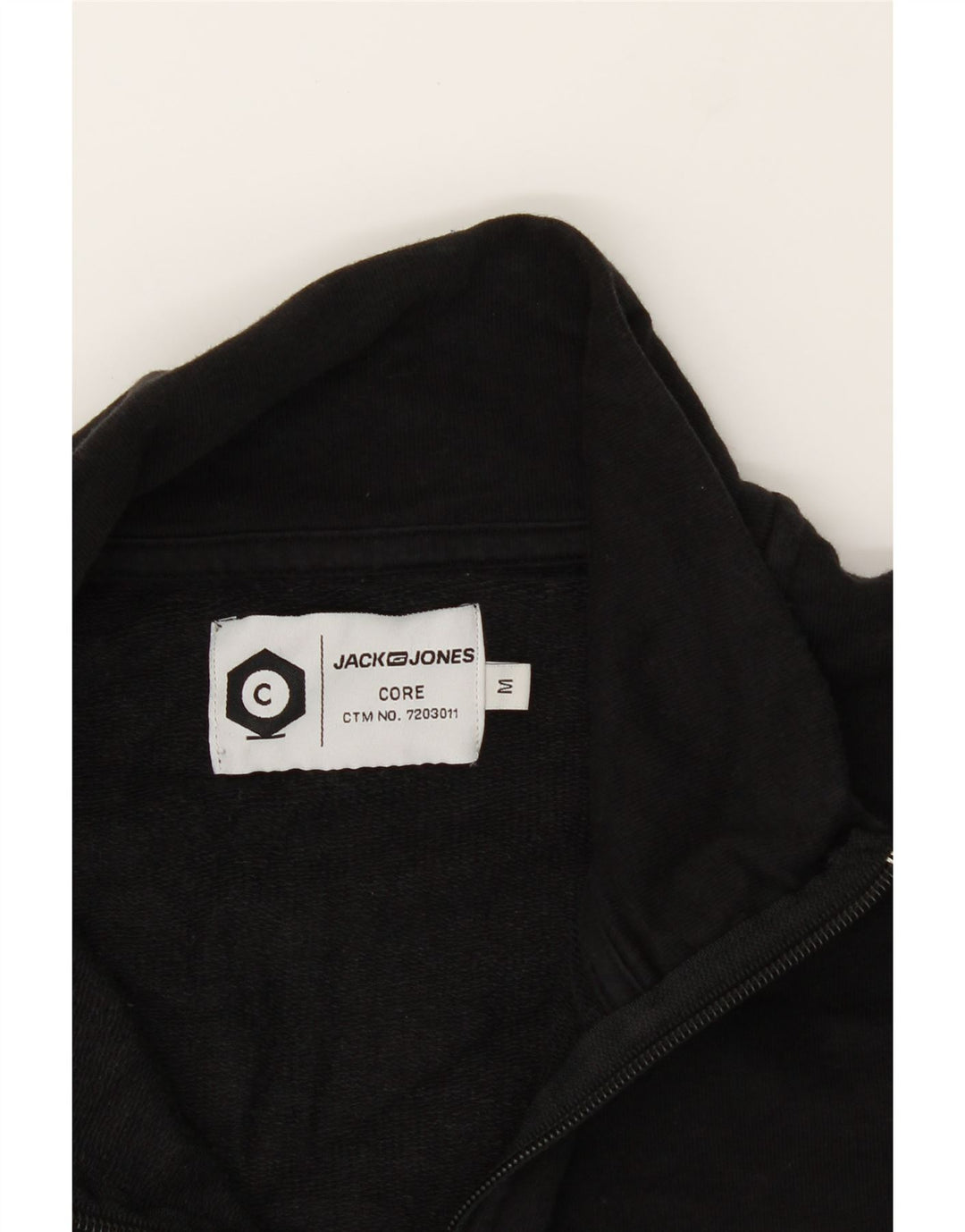 JACK & JONES Mens Graphic Sweatshirt Jumper Medium Black Colourblock Vintage Jack & Jones and Second-Hand Jack & Jones from Messina Hembry 