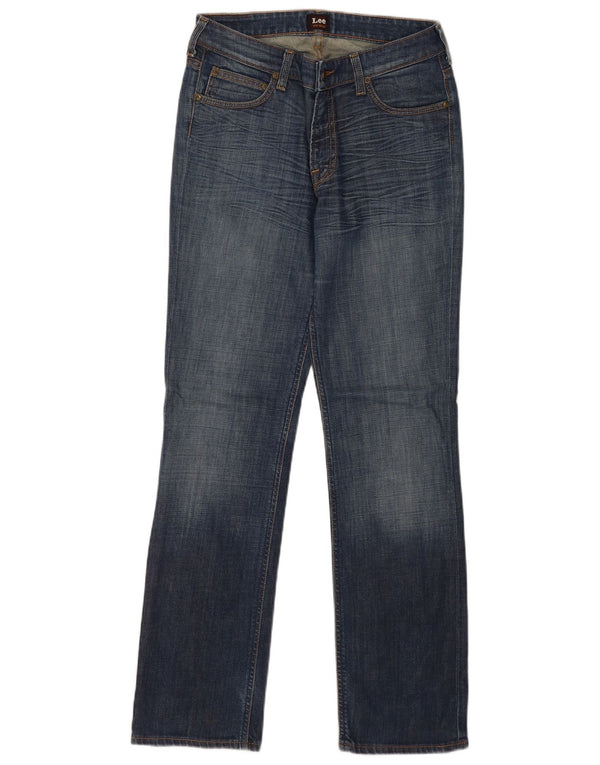Lee Mens Marion Straight Jeans W30 L31 Blue Cotton