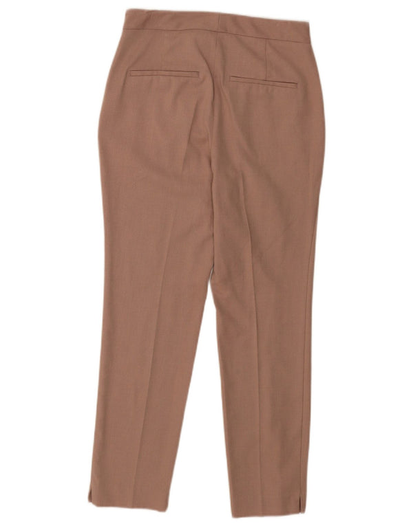 Zara Womens Slim Chino Trousers EU 34 2XS W24 L25 Brown Polyester