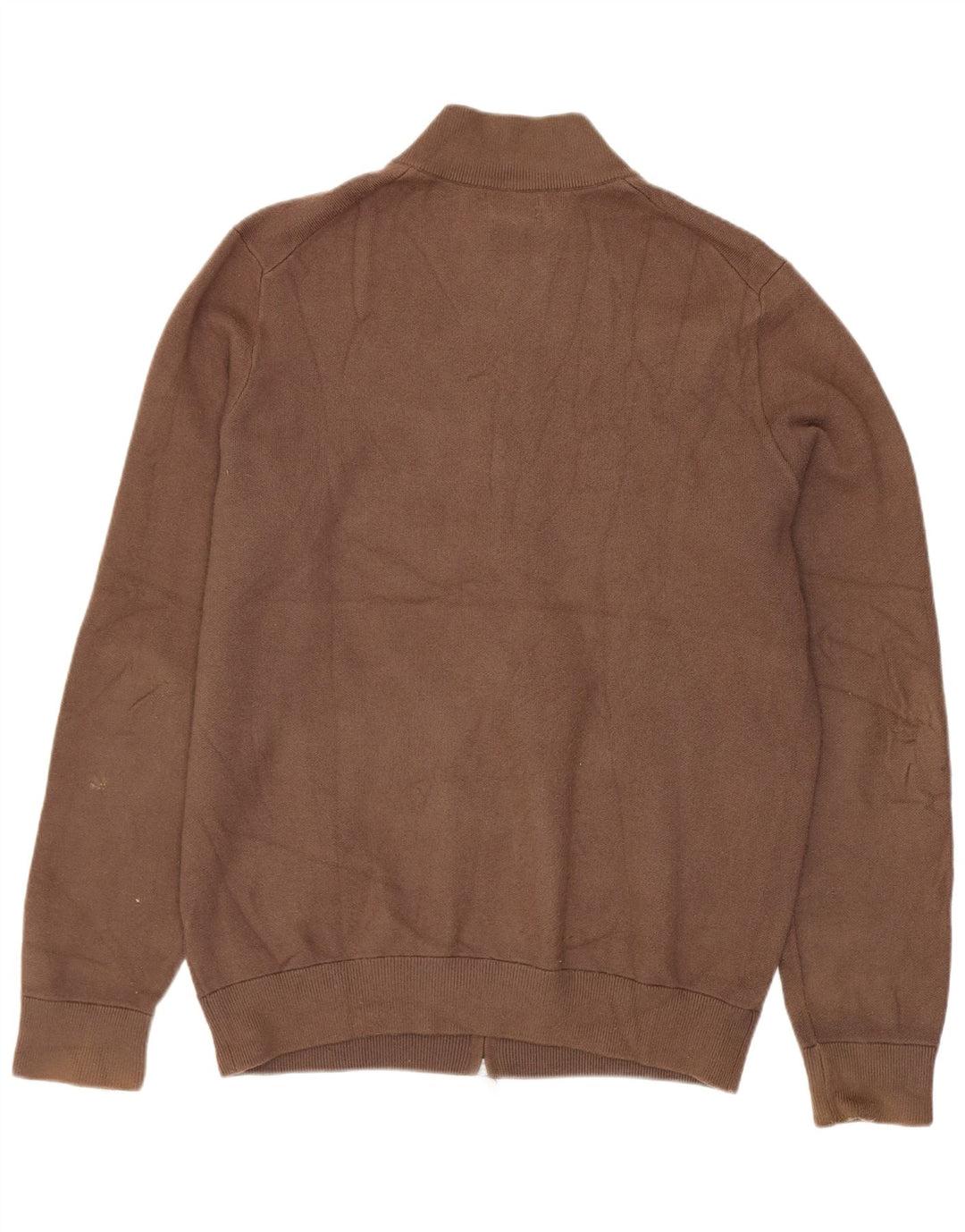 Massimo Dutti Mens Cardigan Sweater Large Brown Viscose