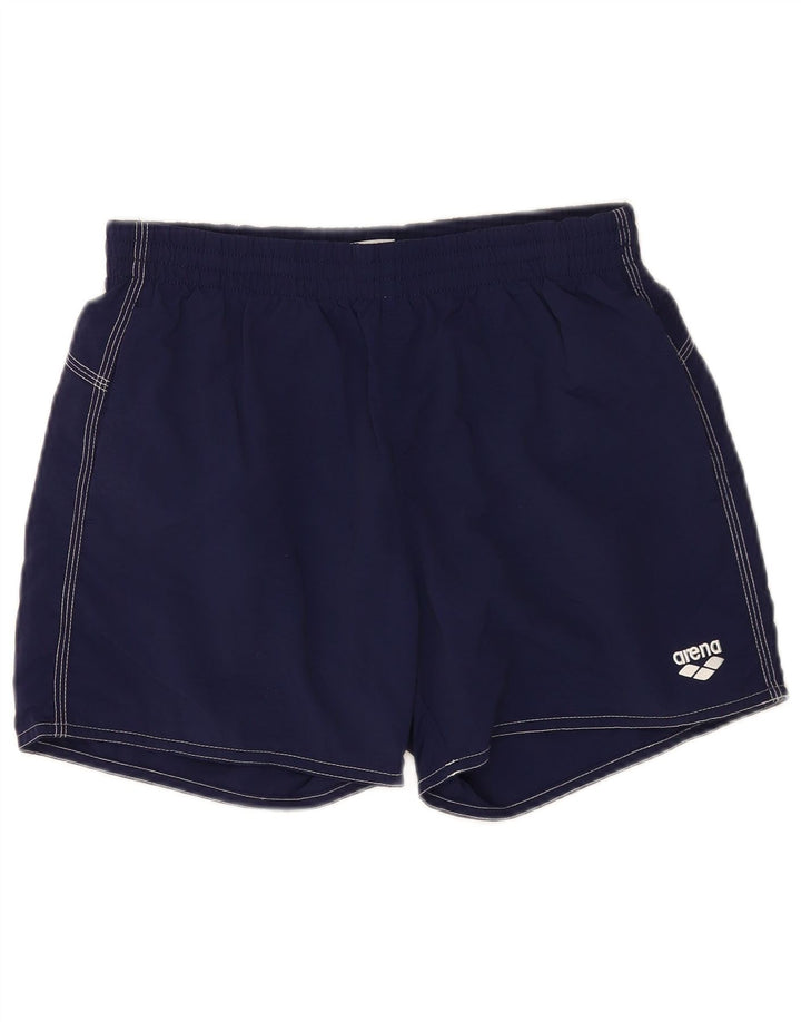 Arena Mens Sport Shorts Medium  Navy Blue Nylon