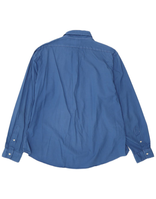 Polo Ralph Lauren Mens Custom Fit Shirt 2XL Blue Cotton