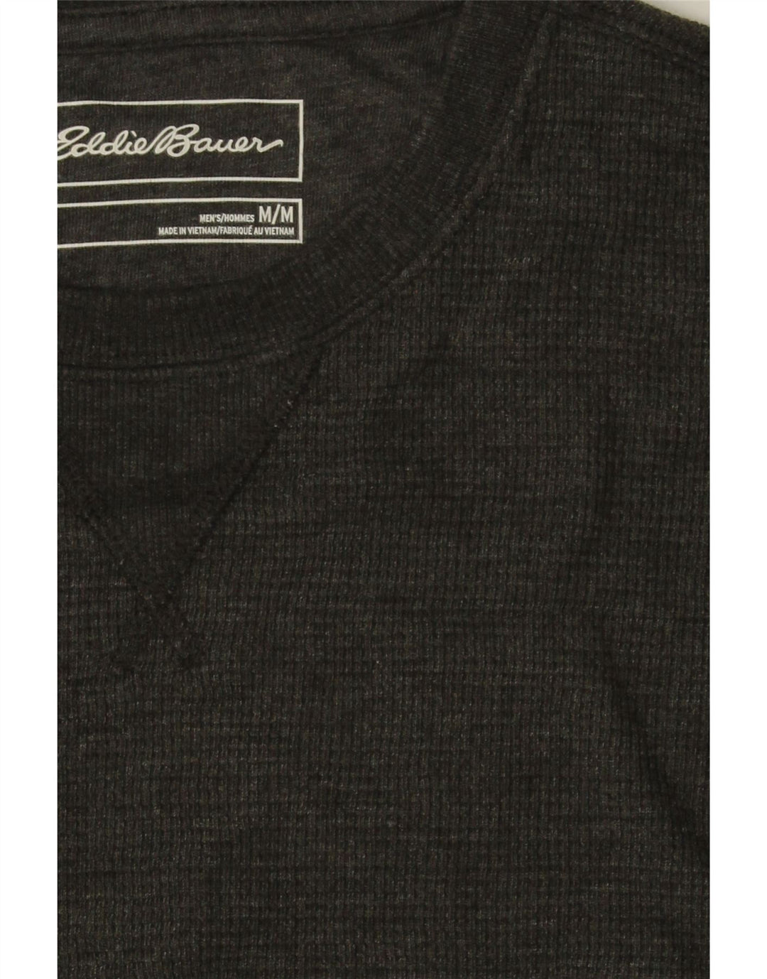 EDDIE BAUER Mens Top Long Sleeve Medium Grey Cotton Vintage Eddie Bauer and Second-Hand Eddie Bauer from Messina Hembry 