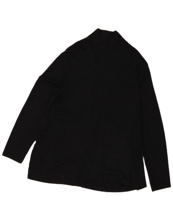 Gap Womens Oversized Open Cardigan Sweater UK 18 XL Black Polyester