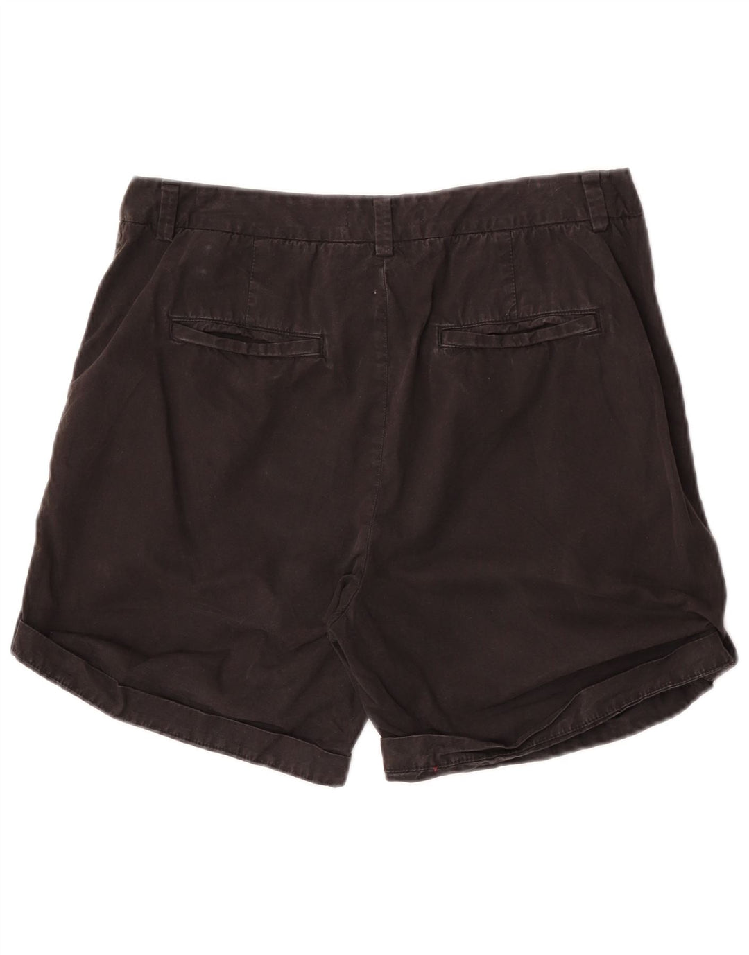 Marks & Spencer Womens Chino Shorts UK 12 Medium W30  Black Cotton