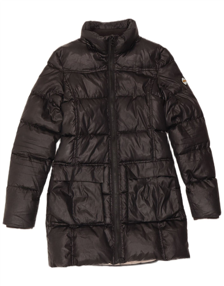 Replay Womens Padded Coat UK 12 Medium Black Polyester