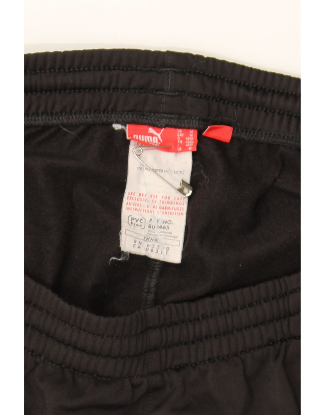 PUMA Mens Tracksuit Trousers Medium  Black Colourblock Polyester Vintage Puma and Second-Hand Puma from Messina Hembry 