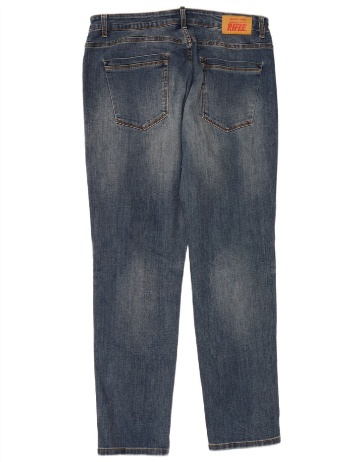 Rifle Mens Slim Jeans IT 52 XL W38 L32 Blue Cotton