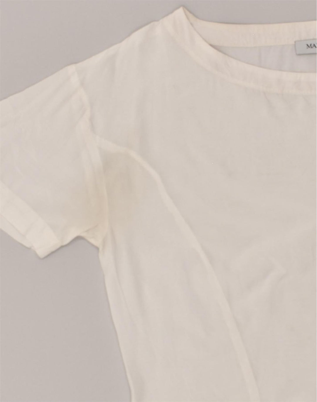 MAX & CO. Womens T-Shirt Top UK 14 Medium White | Vintage Max & Co. | Thrift | Second-Hand Max & Co. | Used Clothing | Messina Hembry 
