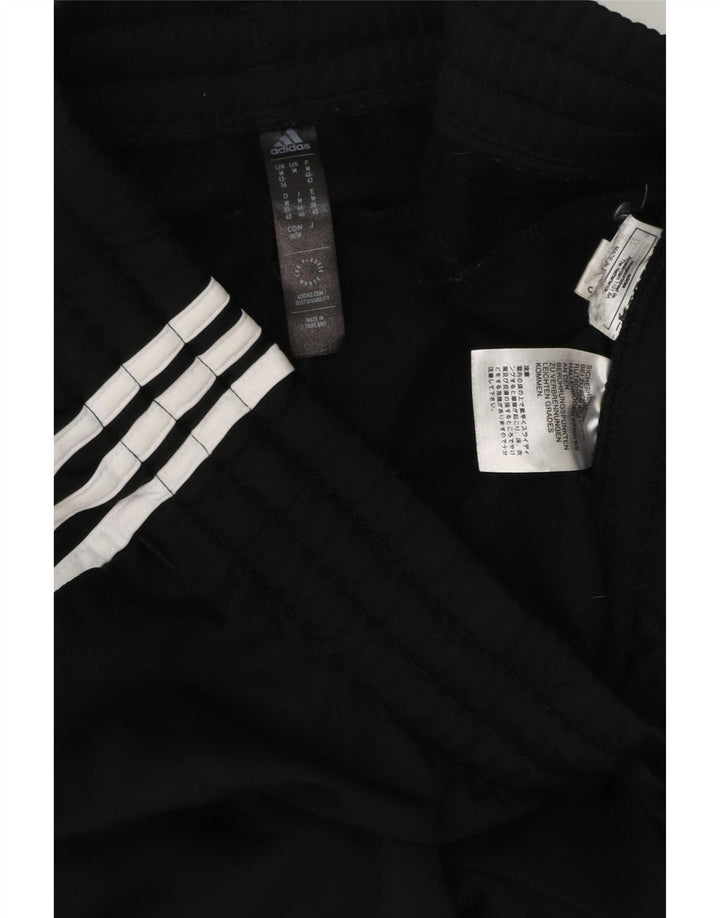 Adidas Womens Tracksuit Trousers UK 12/14 Medium Black Polyester