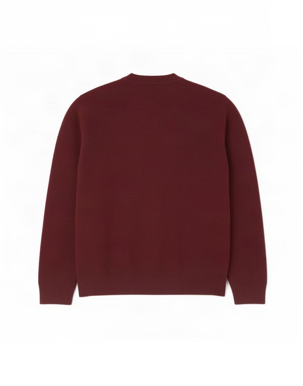 Marks & Spencer Mens Cardigan Sweater Large Burgundy Acrylic