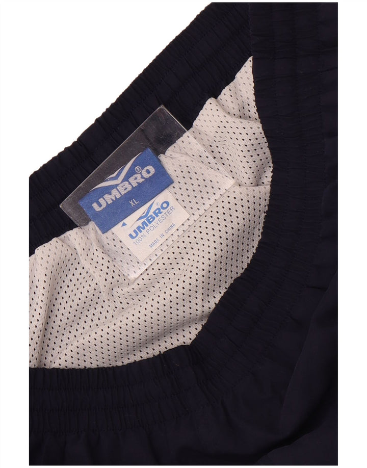 Umbro Mens Sport Shorts XL  Navy Blue Polyester