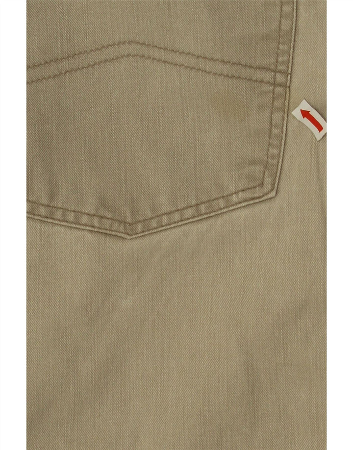Armani Mens Straight Jeans W36 L28 Beige Cotton